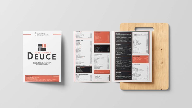 menukaart DEUCE